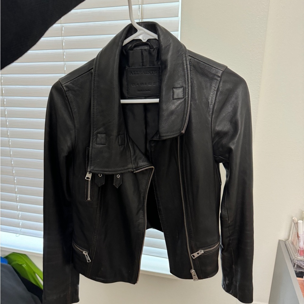 Allsaints leather jacket new